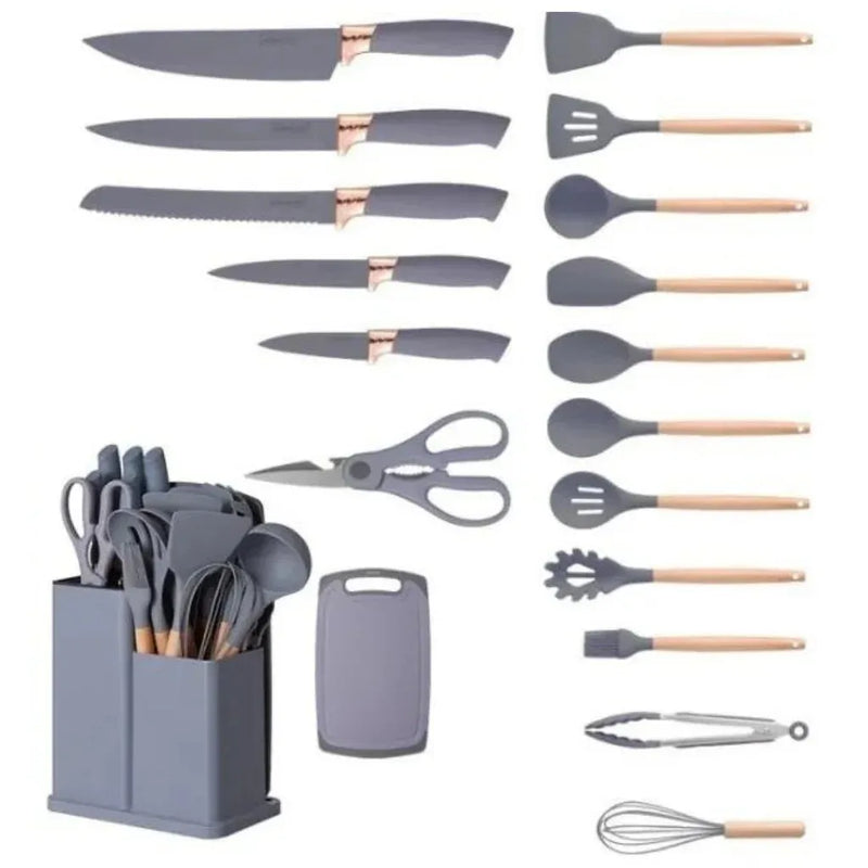 Kit de Cozinha Luxe 19 Peças de Silicone Premium - ULTIMAS UNIDADES - ENVIO NACIONAL