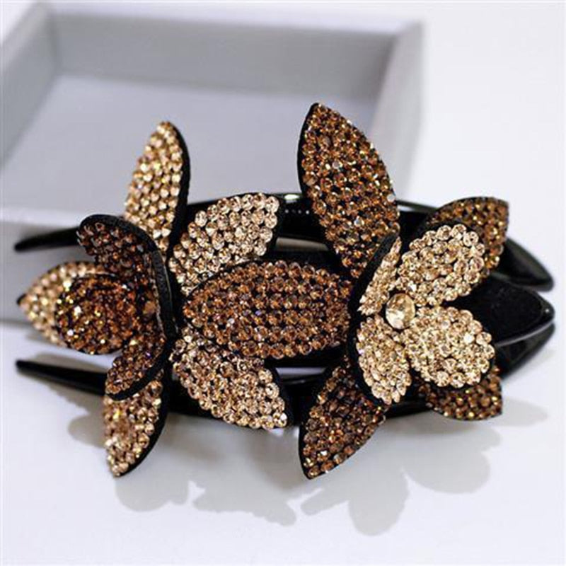 Presilha Flor de Strass