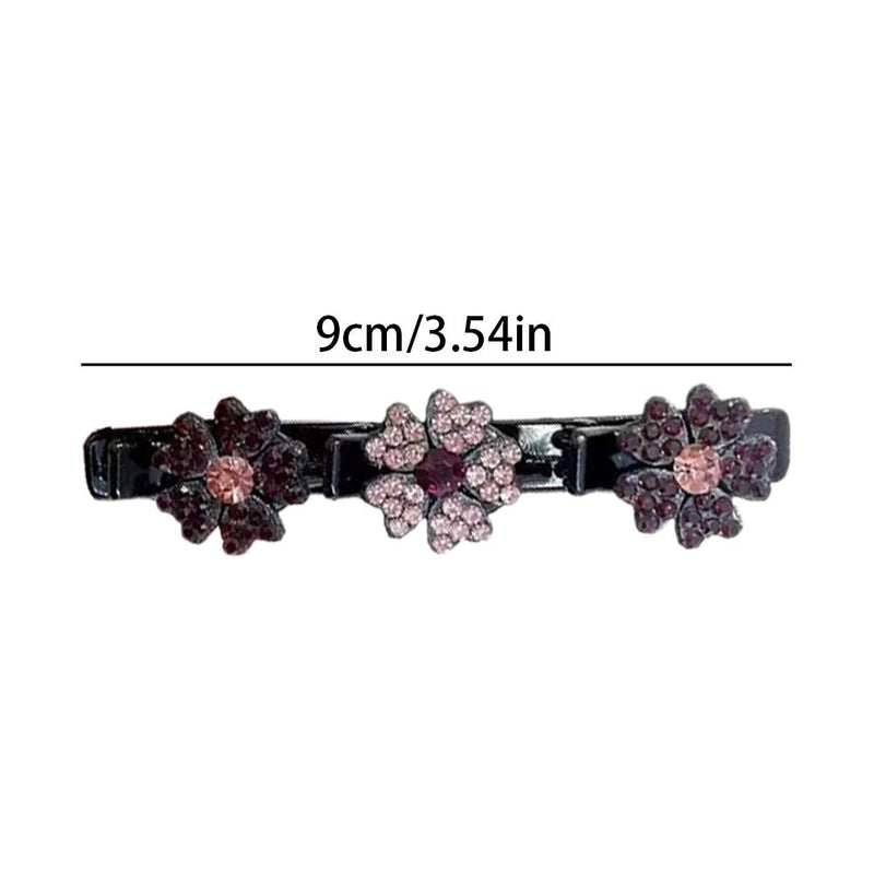 Clip Hair Cristal - Presilha Cabelo Flor de Cristal (COMPRE 1 LEVE 2)